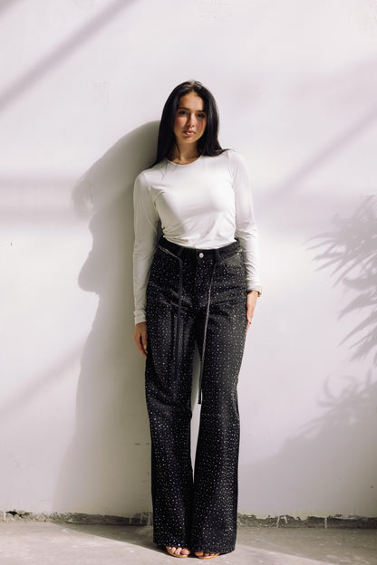 Midnight Spark Jeans - Noir Black