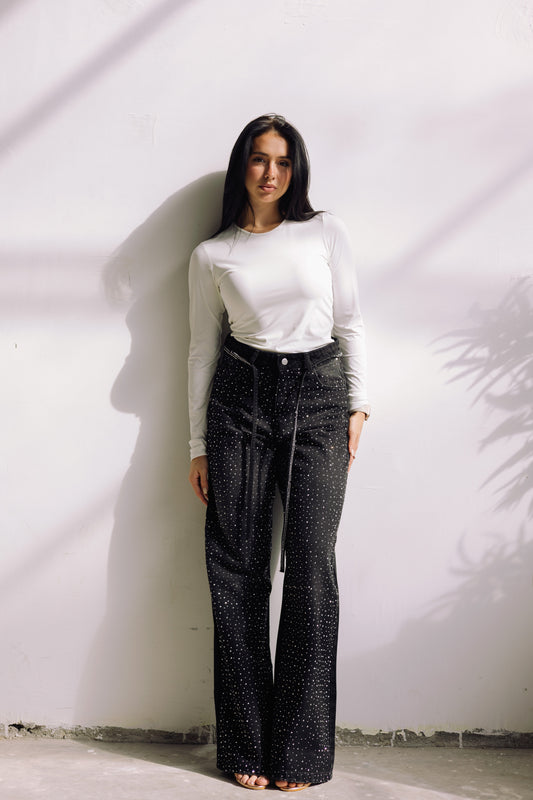 Midnight Spark Jeans - Noir Black