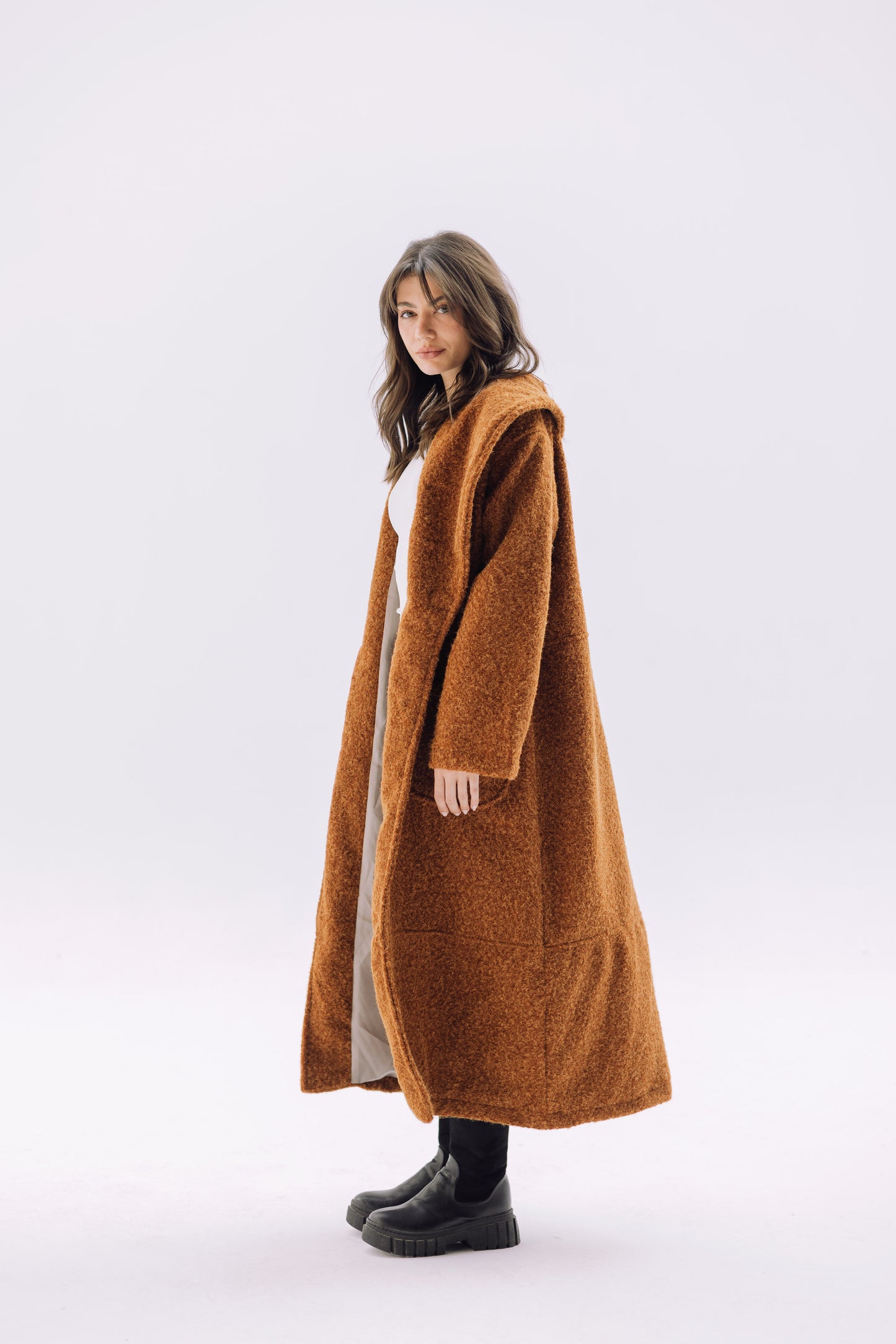 Signature Cozy Coat - Caramel Brown