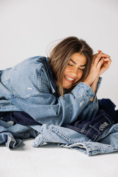 Starfall Denim Jacket - Vintage Blue