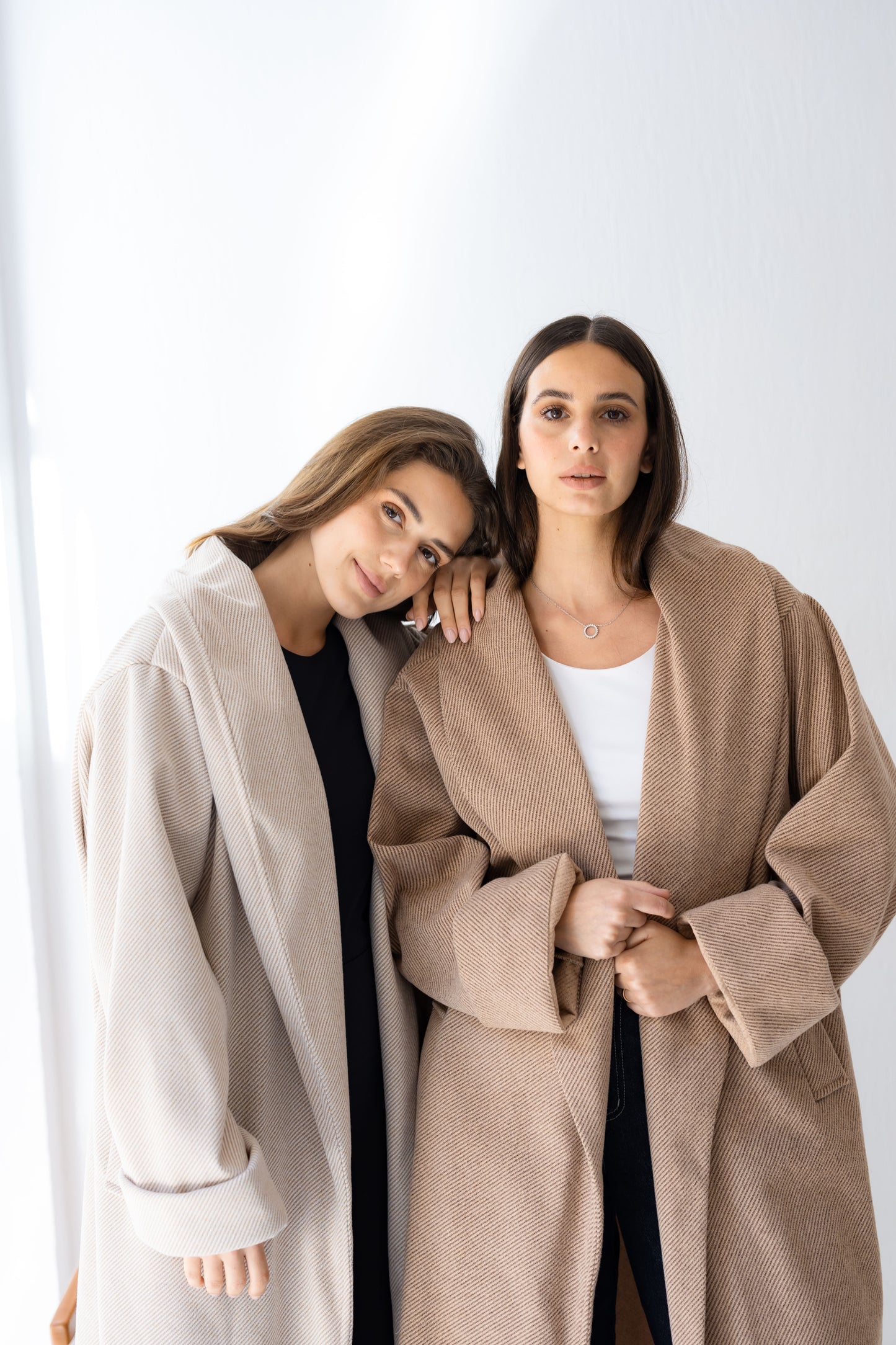 All Eyes Here Coat - Almond