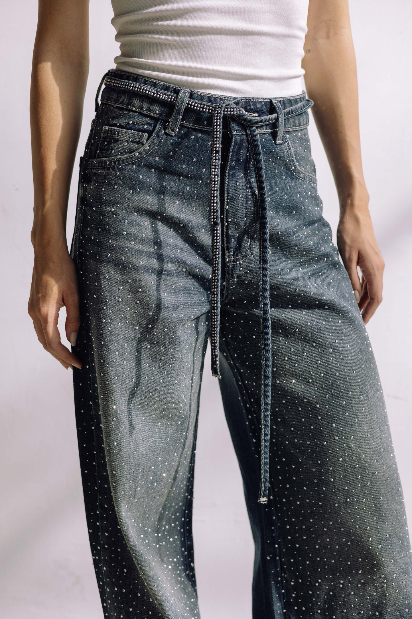 Midnight Spark Jeans - Smoky Blue