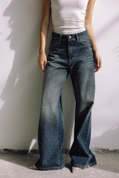 Midnight Spark Jeans - Smoky Blue