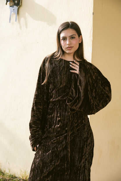 Butterfly Dress - Deep Cocoa