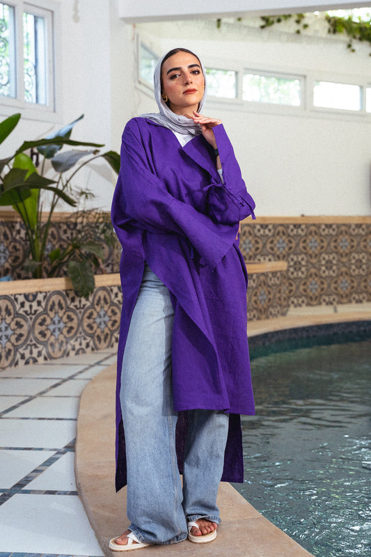 Purefold Long Top - Violet