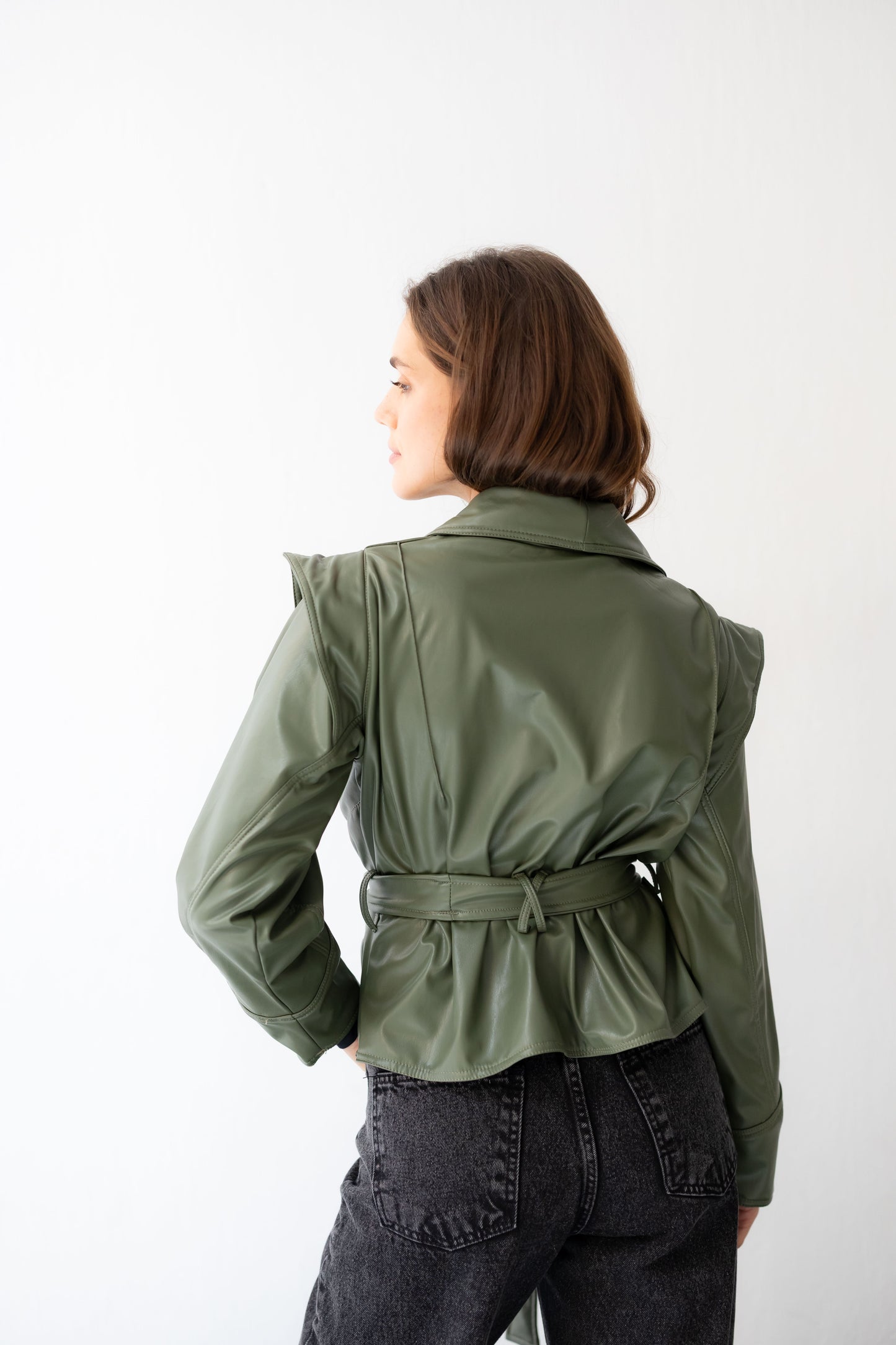 Bold As Love Leather Jacket - Olive
