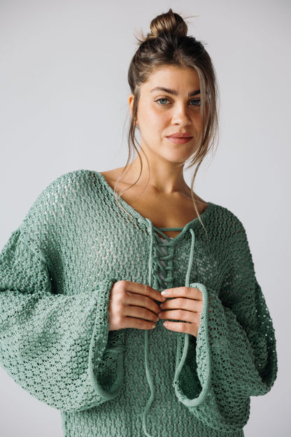 Earthy Knit Dress - Olive