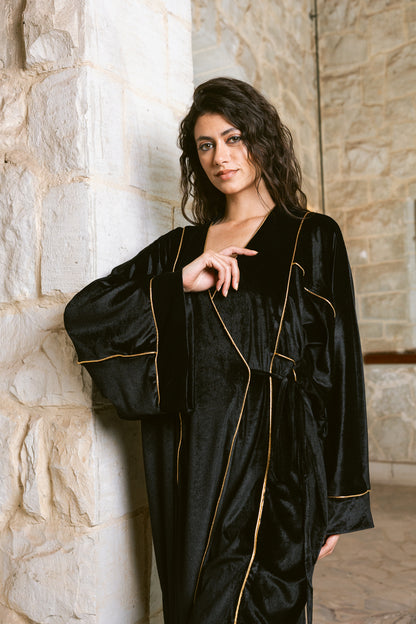 Winter Whisper Kaftan - Black