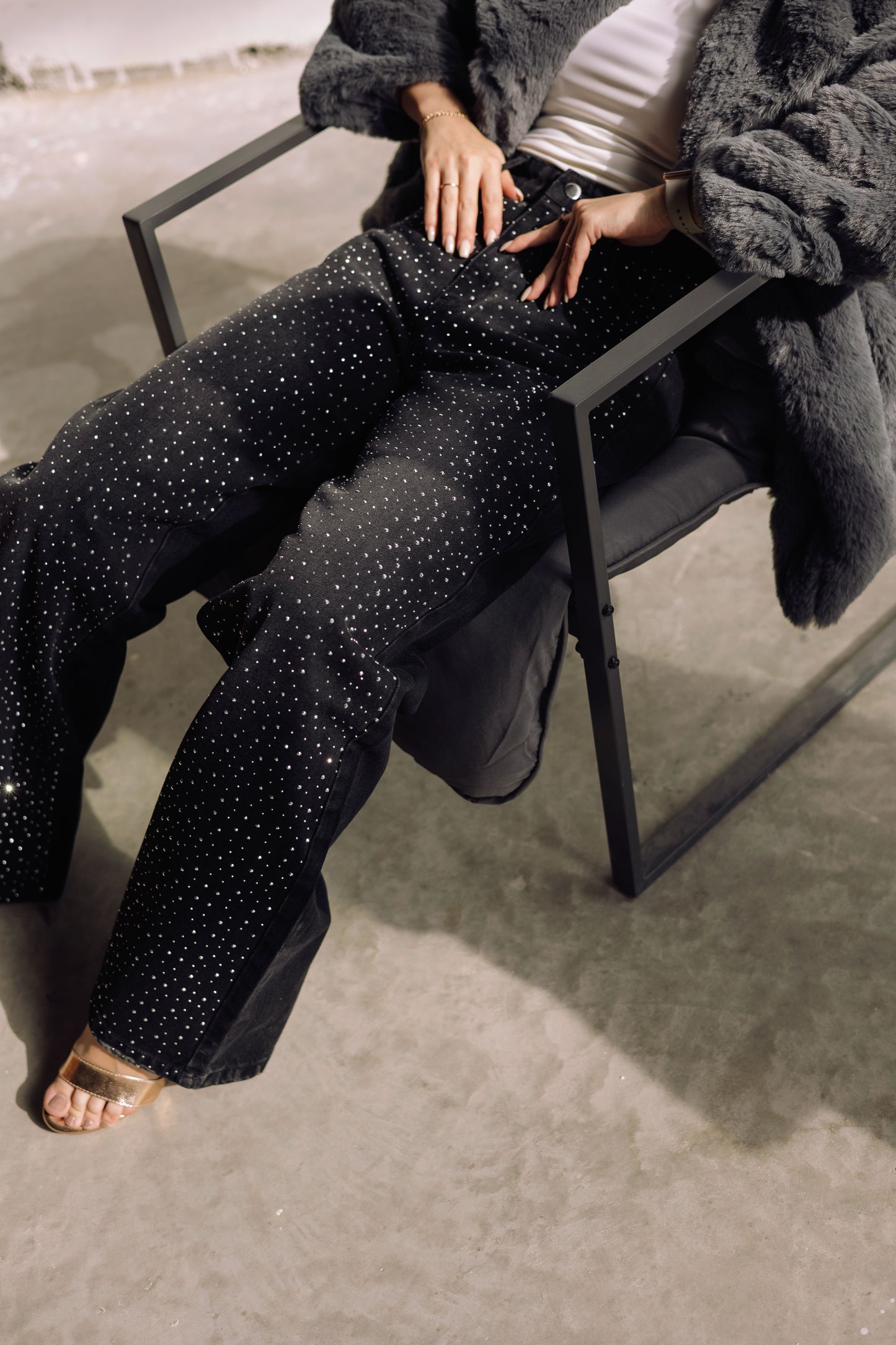 Midnight Spark Jeans - Noir Black