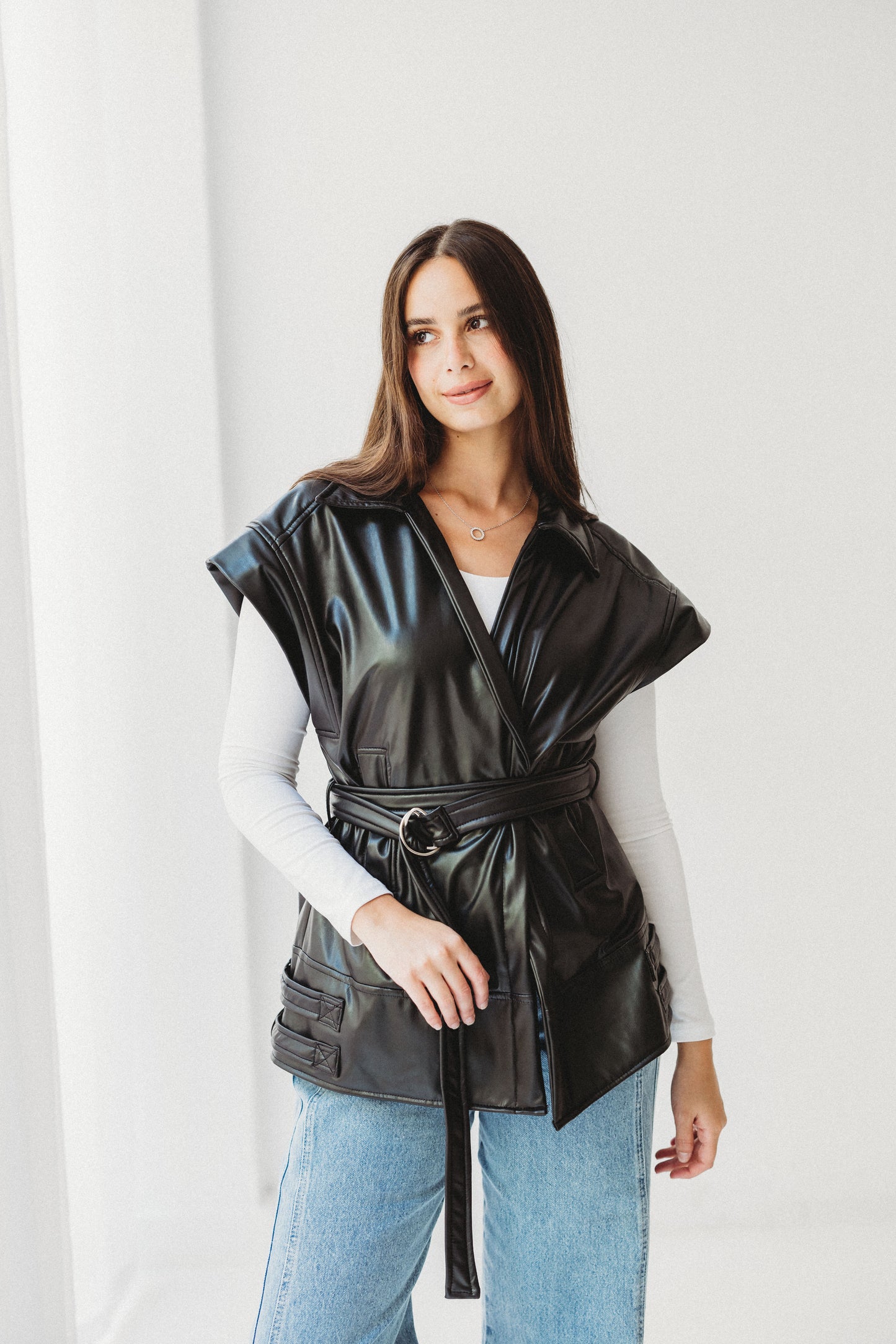 Statement Vest - Black