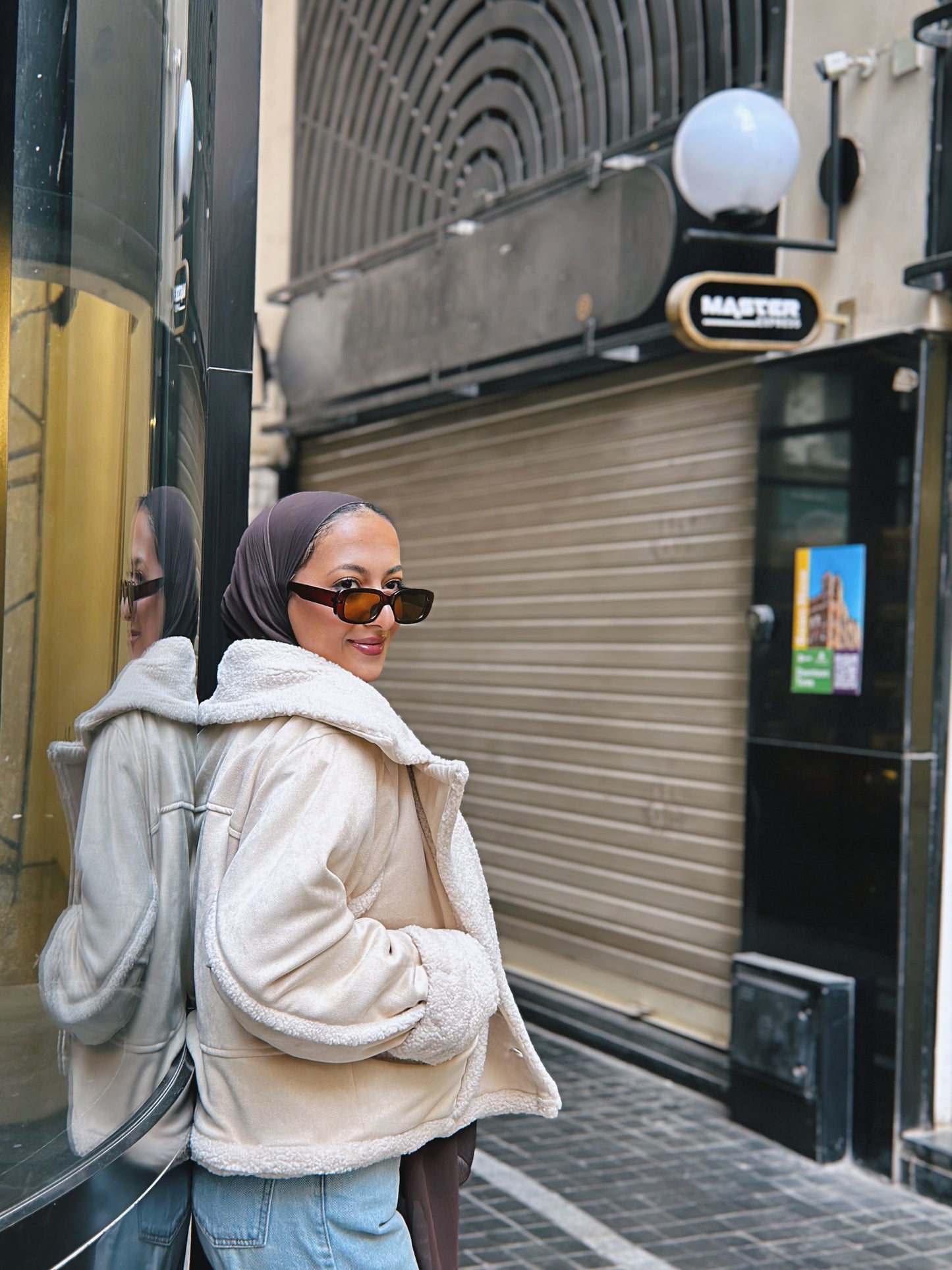 Double Sided Jacket - Lightbeigexcream