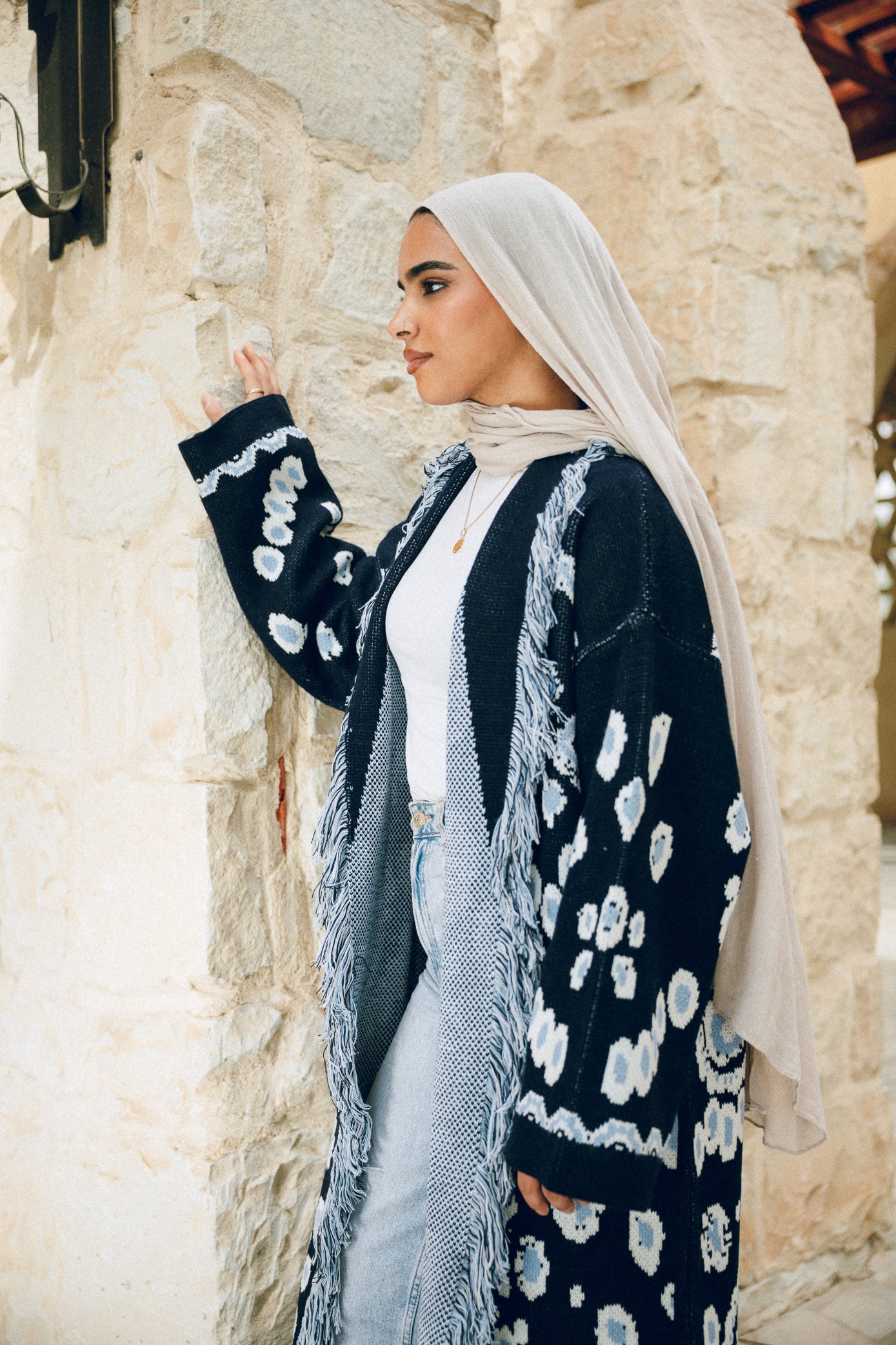 Rihla Cardigan - Navy