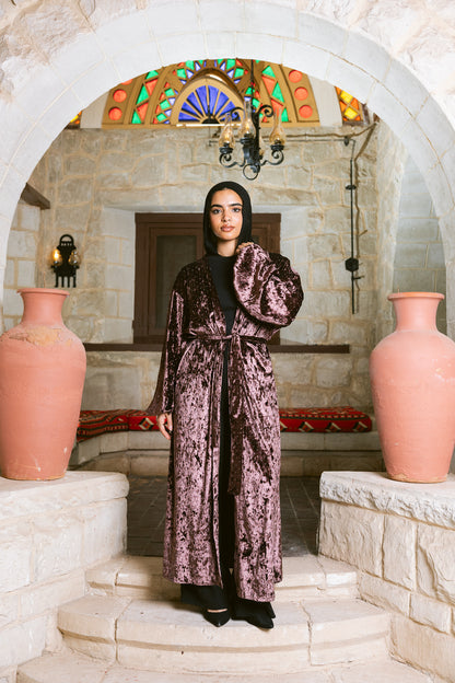 Moonfall Kimono - Deep Plum