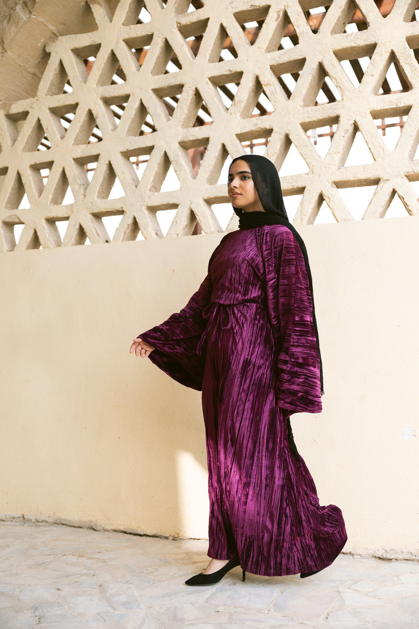 Butterfly Dress - Burgundy