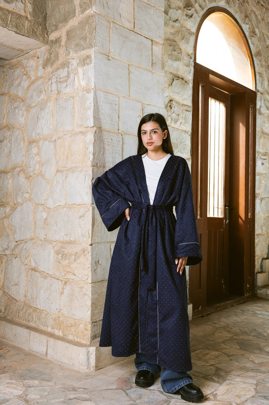 Sky Dust Kaftan - Navy