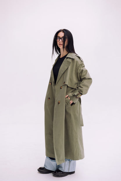 Trench Coat - Olive