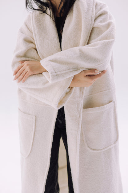 Signature Cozy Coat - Off White