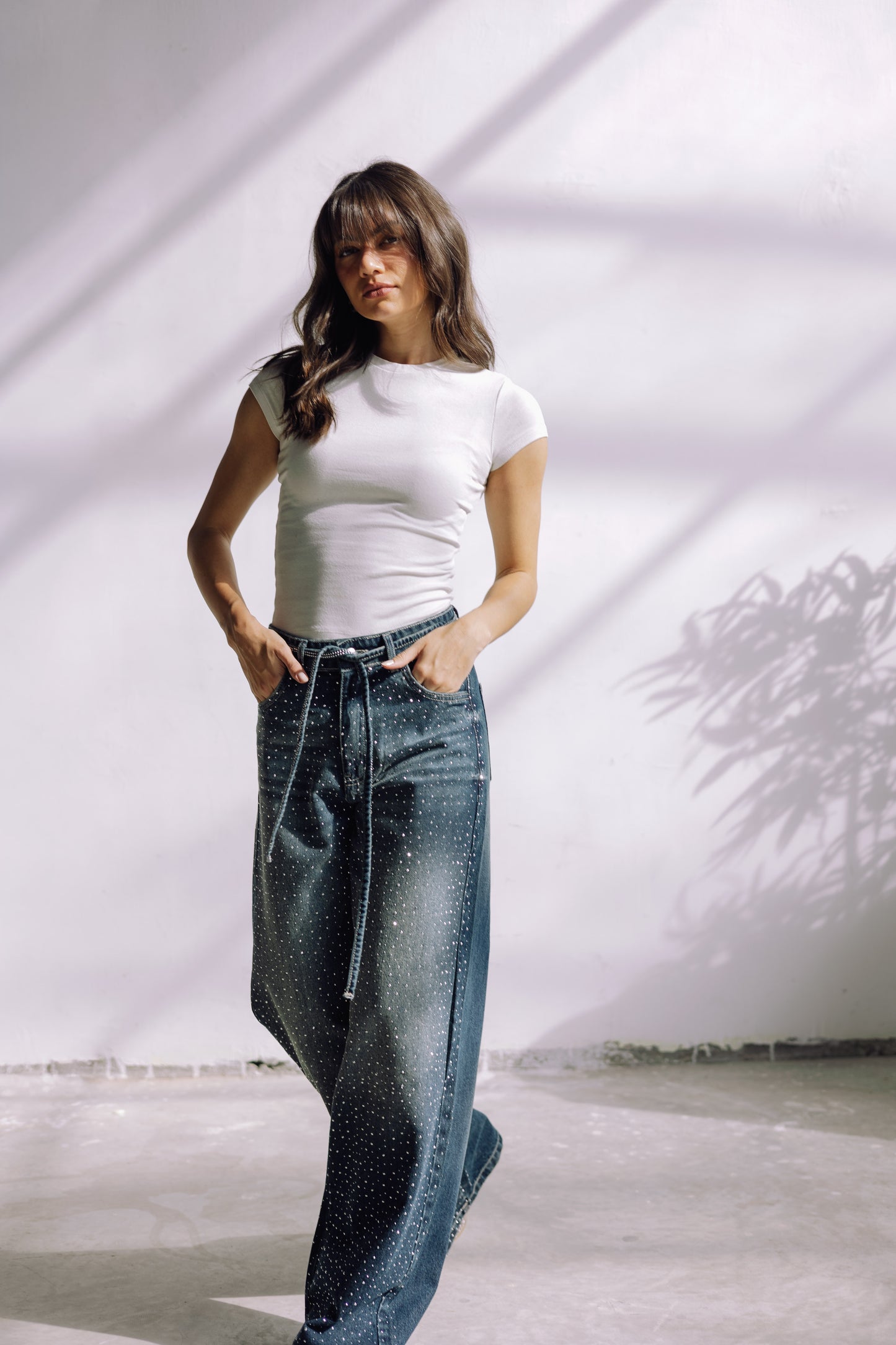 Midnight Spark Jeans - Smoky Blue