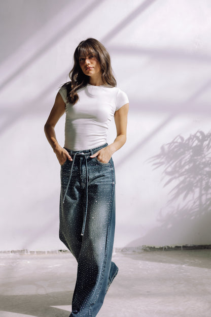 Midnight Spark Jeans - Smoky Blue