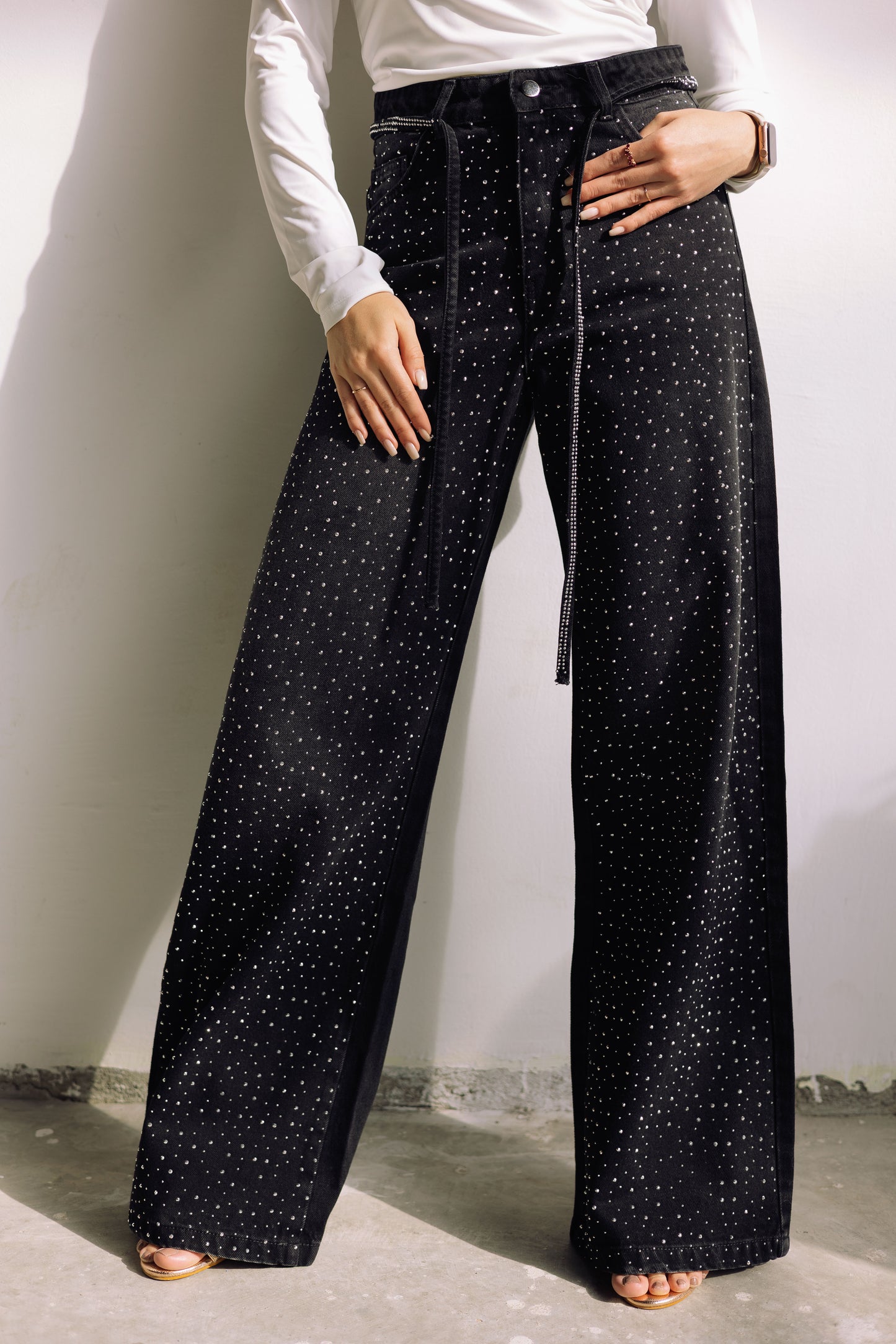 Midnight Spark Jeans - Noir Black