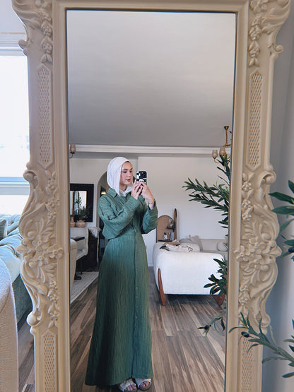 Dreamy Crinkled Dress - Olive