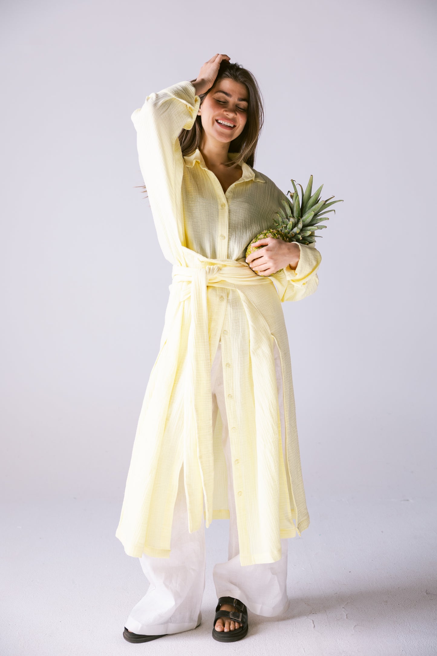 Off-Duty Shirt - Powder Yellow