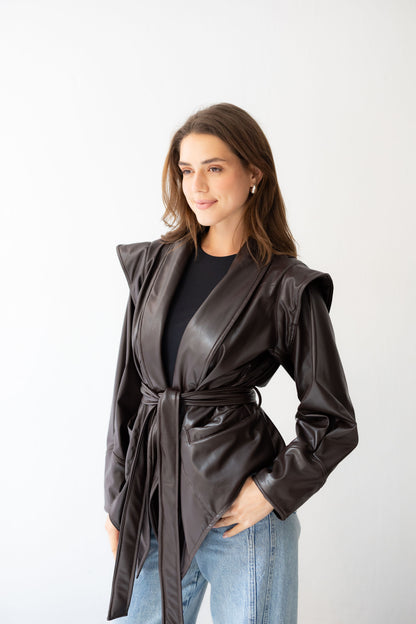 Bold As Love Leather Jacket - Brown