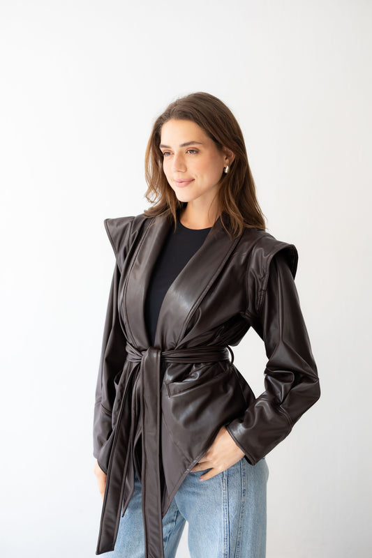 Bold As Love Leather Jacket - Brown