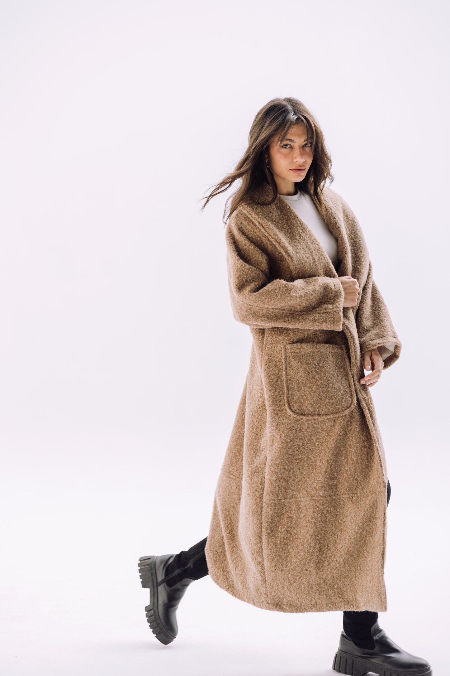 Signature Cozy Coat - Cafe