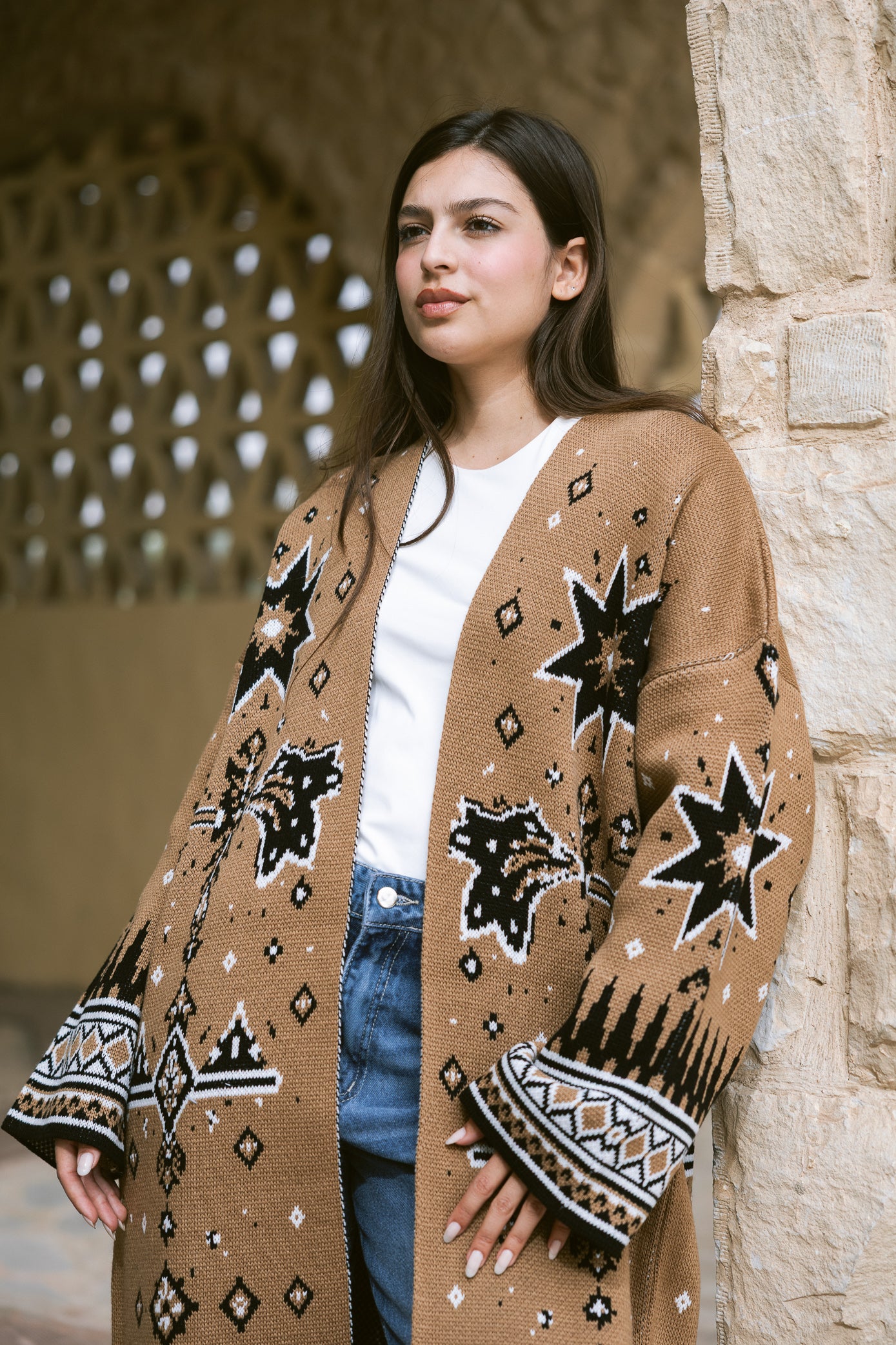 Nojom Cardigan - Sand