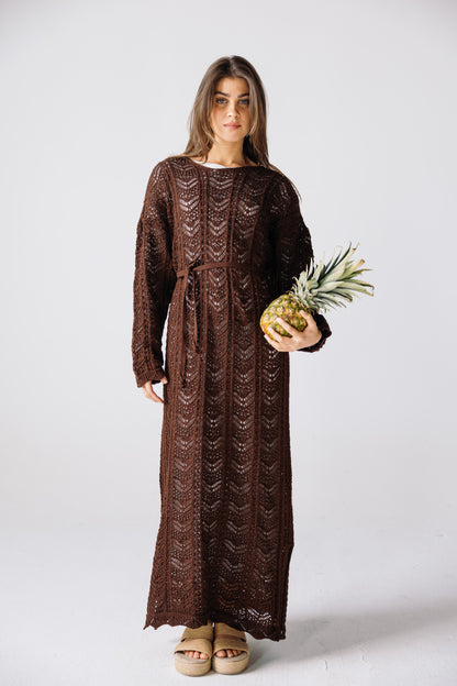 Sea Soul Knit Dress - Chocolate