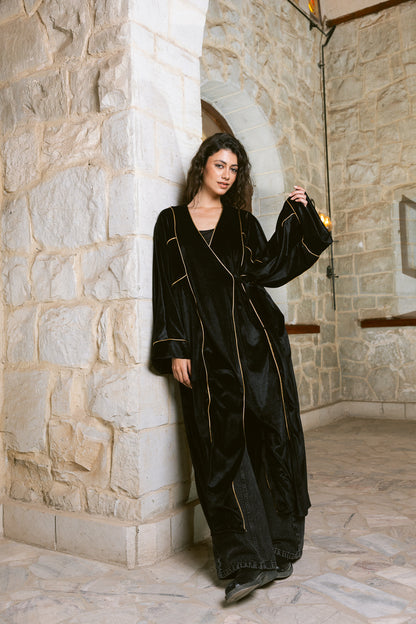 Winter Whisper Kaftan - Black