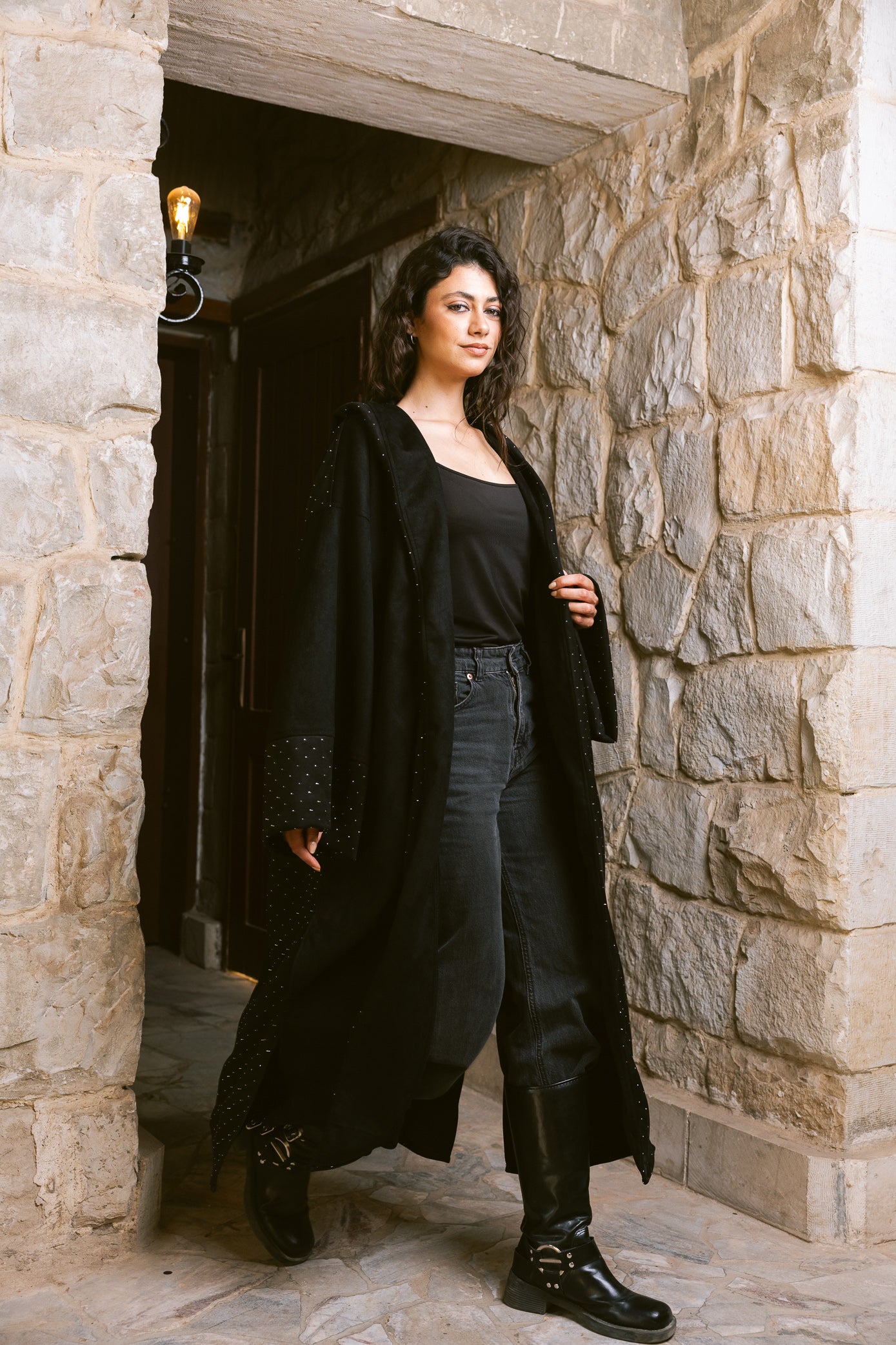 Sukoon Kaftan - Black