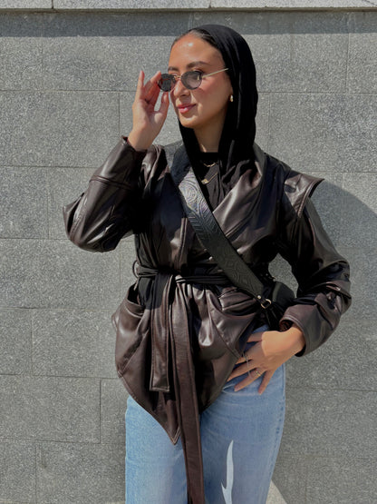 Bold As Love Leather Jacket - Brown