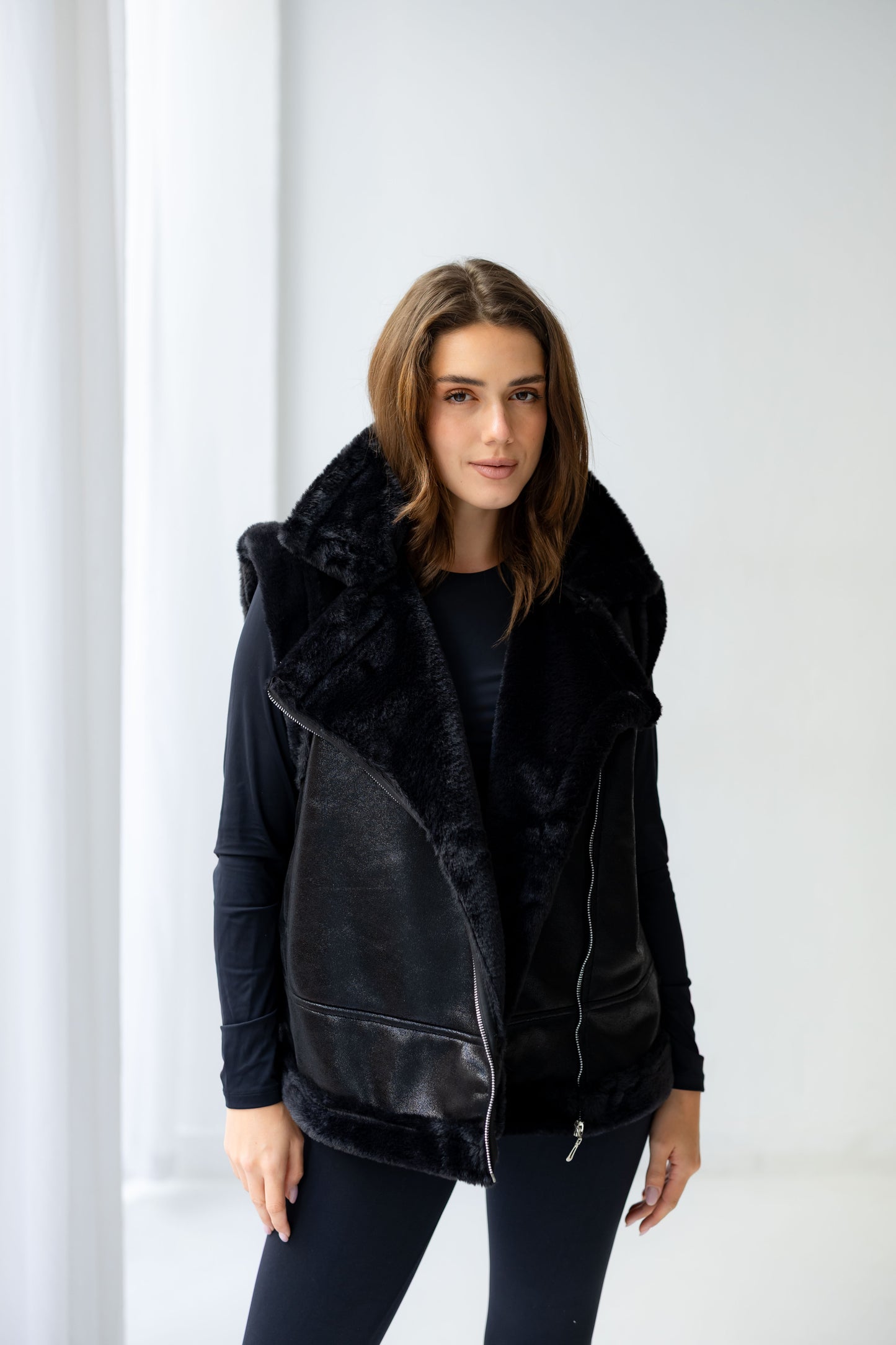 Winter Armor Leatherxfur Vest