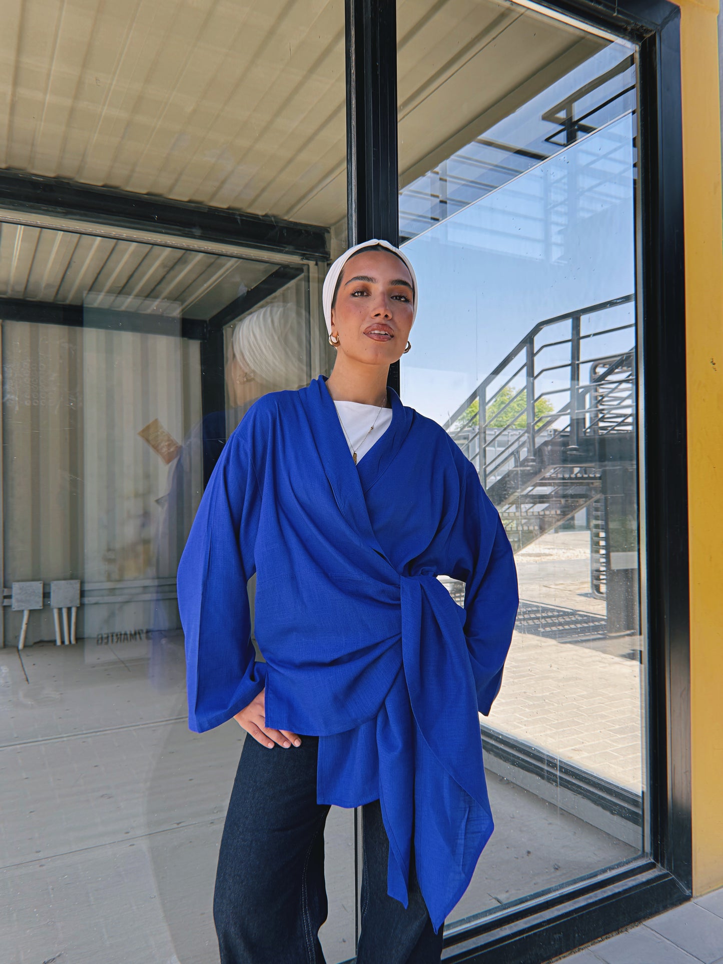 Softly Wrap Kimono - Royal Blue