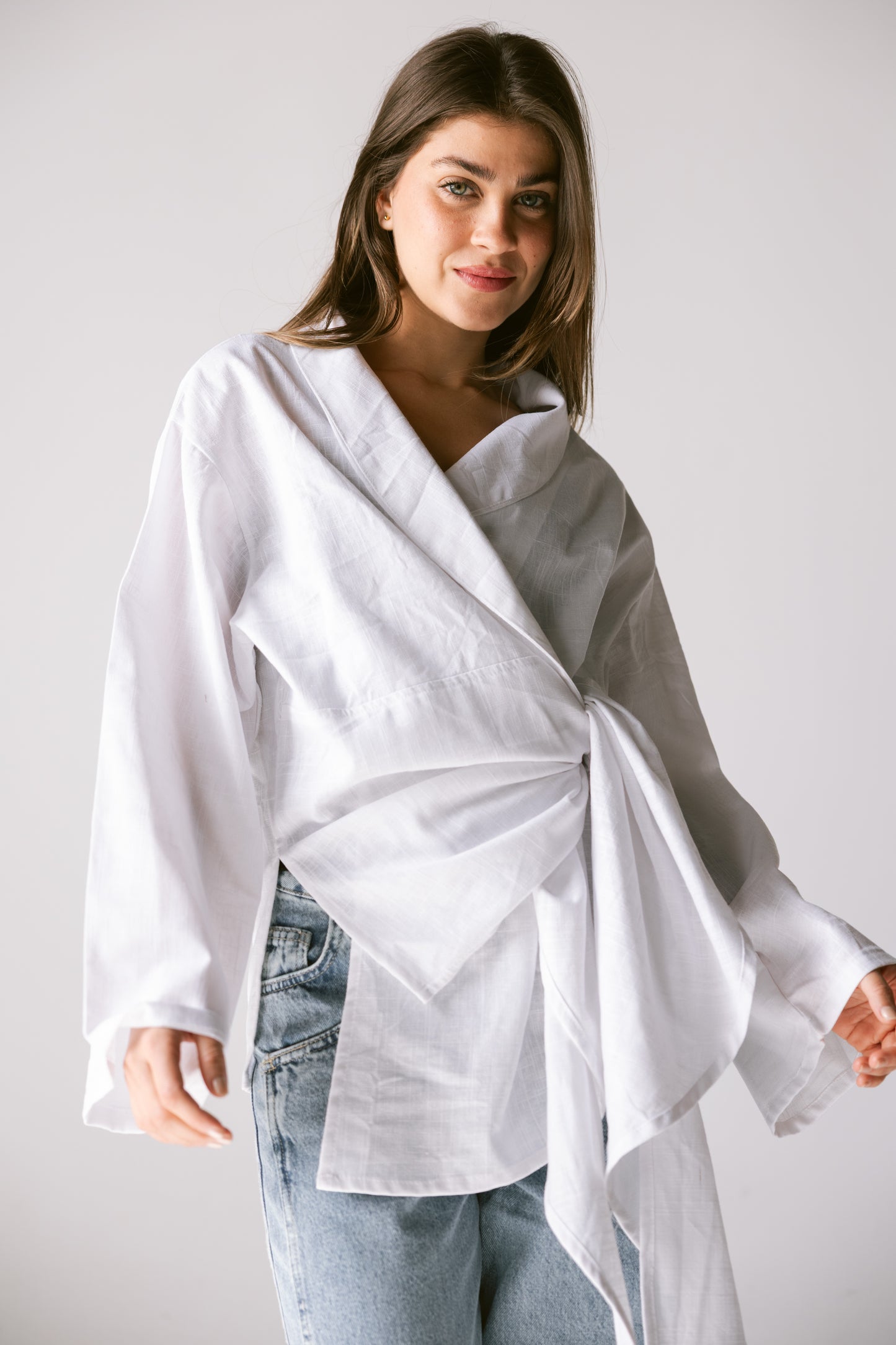 Softly Wrap Kimono - White