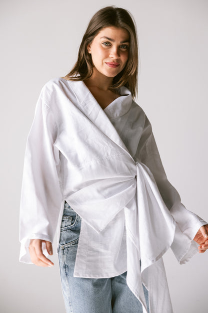 Softly Wrap Kimono - White