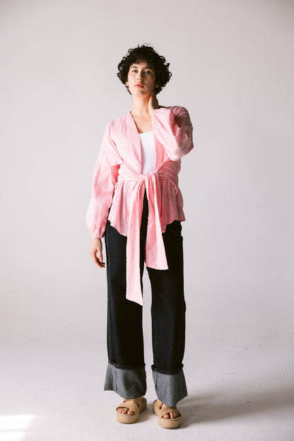 Soft Girl Energy Top - Powder Pink