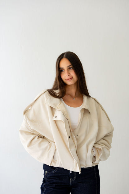Velvet Storm Jacket - Cream (PRE-ORDER)