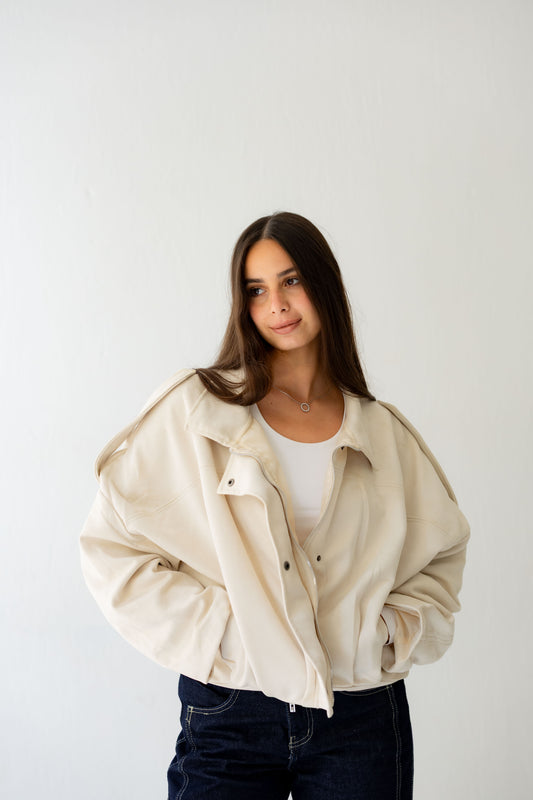 Velvet Storm Jacket - Cream (PRE-ORDER)