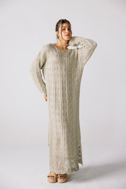 Sea Soul Knit Dress - Basil