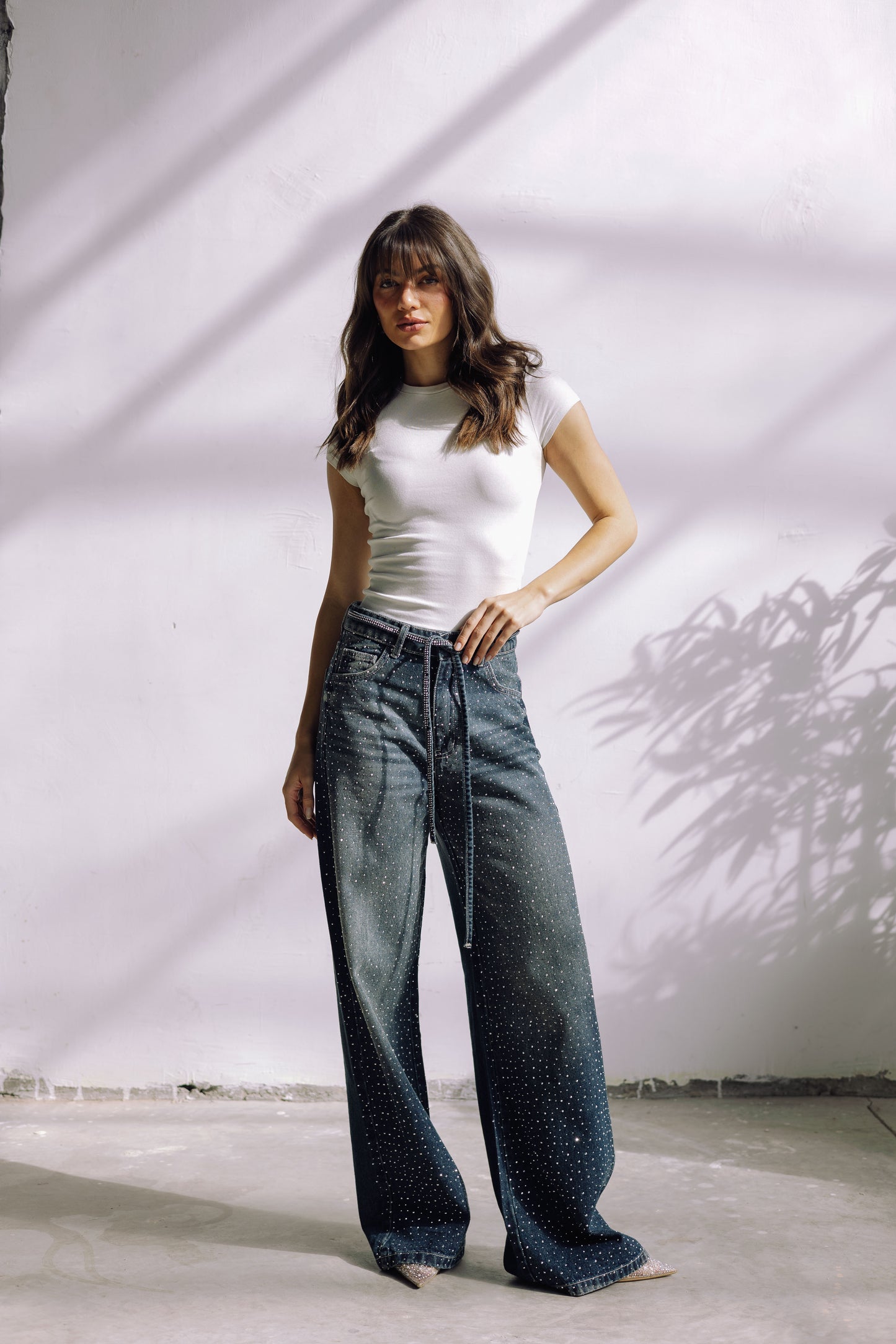 Midnight Spark Jeans - Smoky Blue