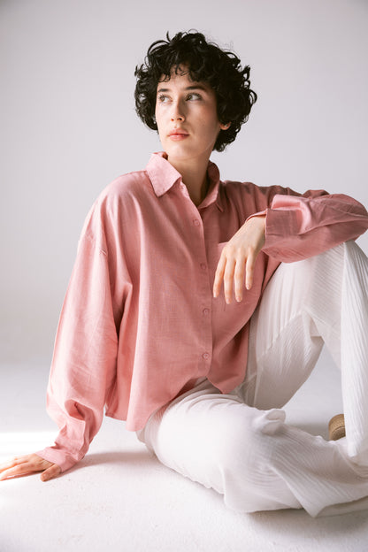 Cropped Shirt - Cashmere