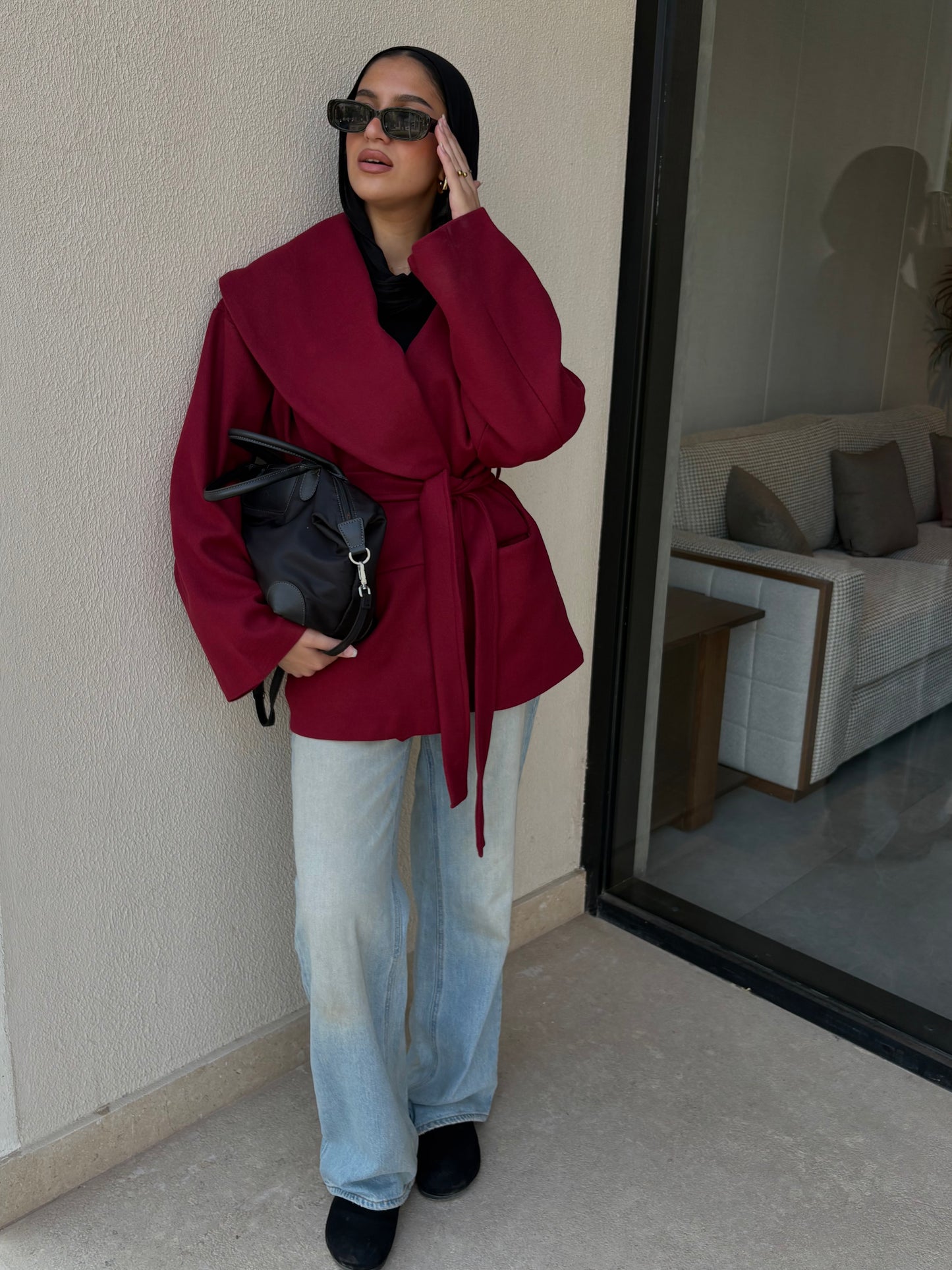 Winter Pearl Jacket - Berry