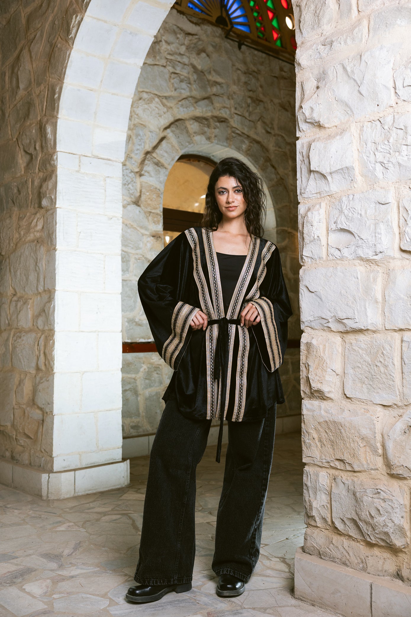 Qamar Kaftan - Black