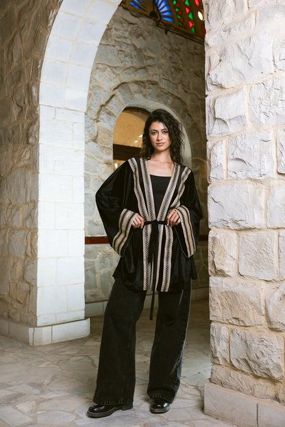 Qamar Kaftan - Black