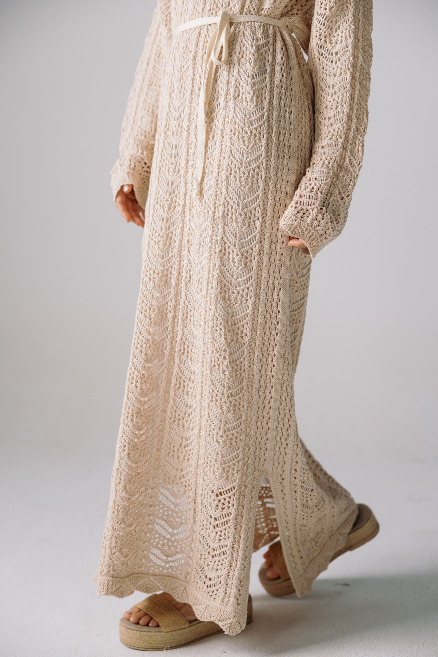 Sea Soul Knit Dress - Cream