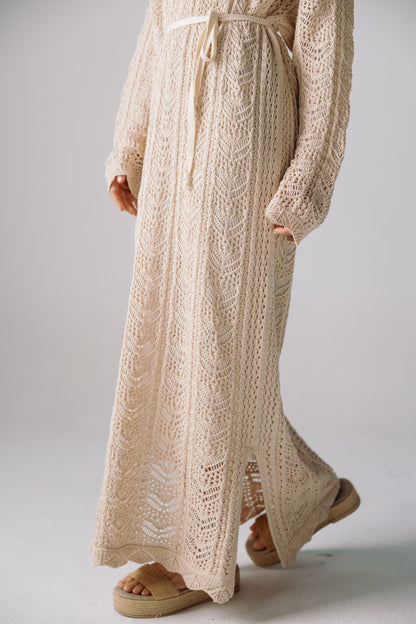 Sea Soul Knit Dress - Cream