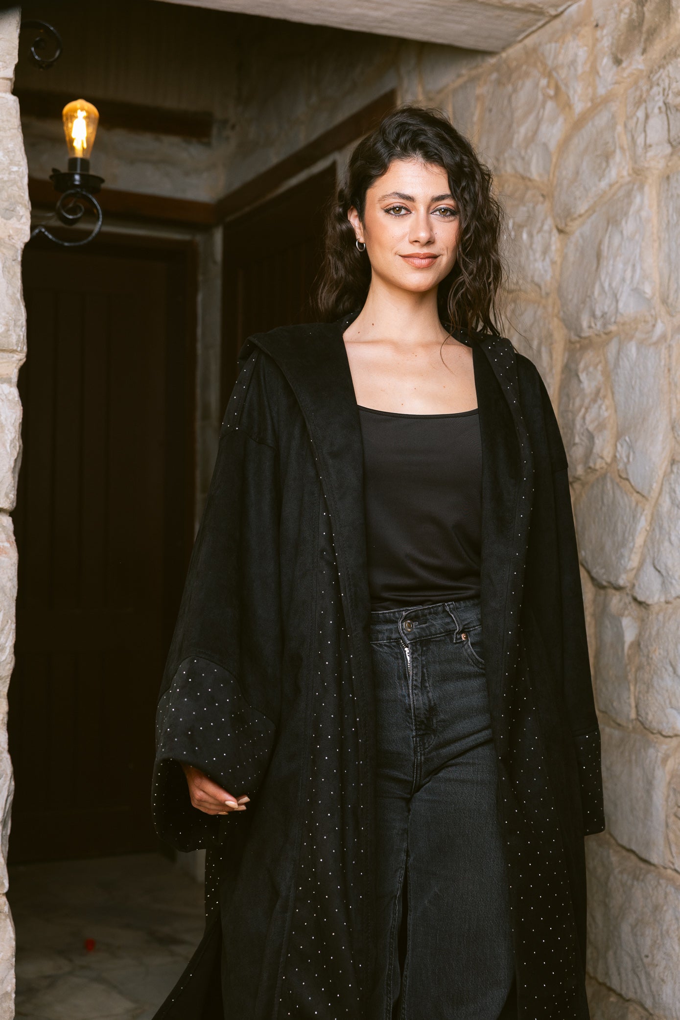 Sukoon Kaftan - Black